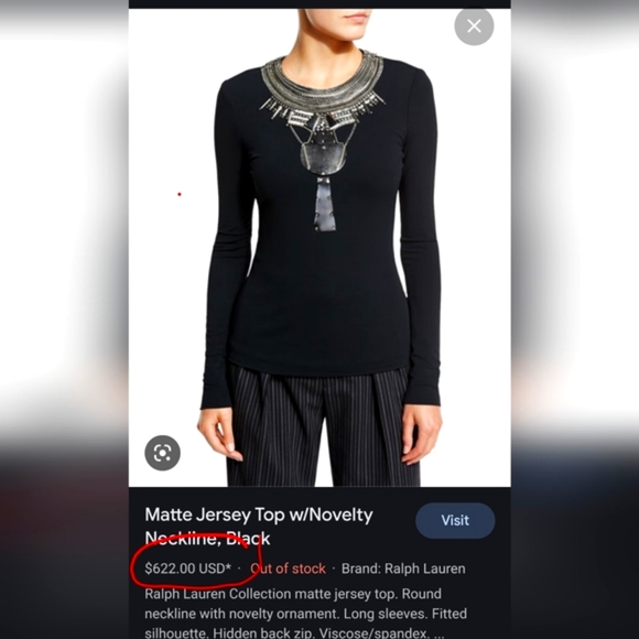 PURPUL LABEL NWOT Runway collection💜  jeweled necklace inlaid in SILVER metal - Picture 3 of 12